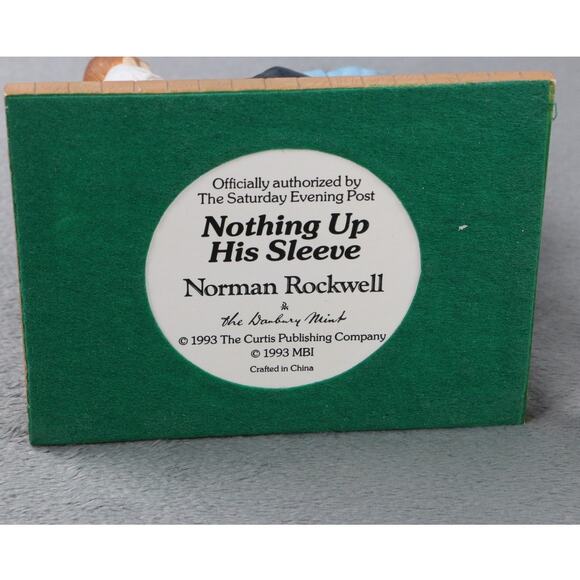 Norman Rockwell Nothing Up His Sleeve Danbury Mint Figurine 1993 Magic Trick - Picture 5 of 10